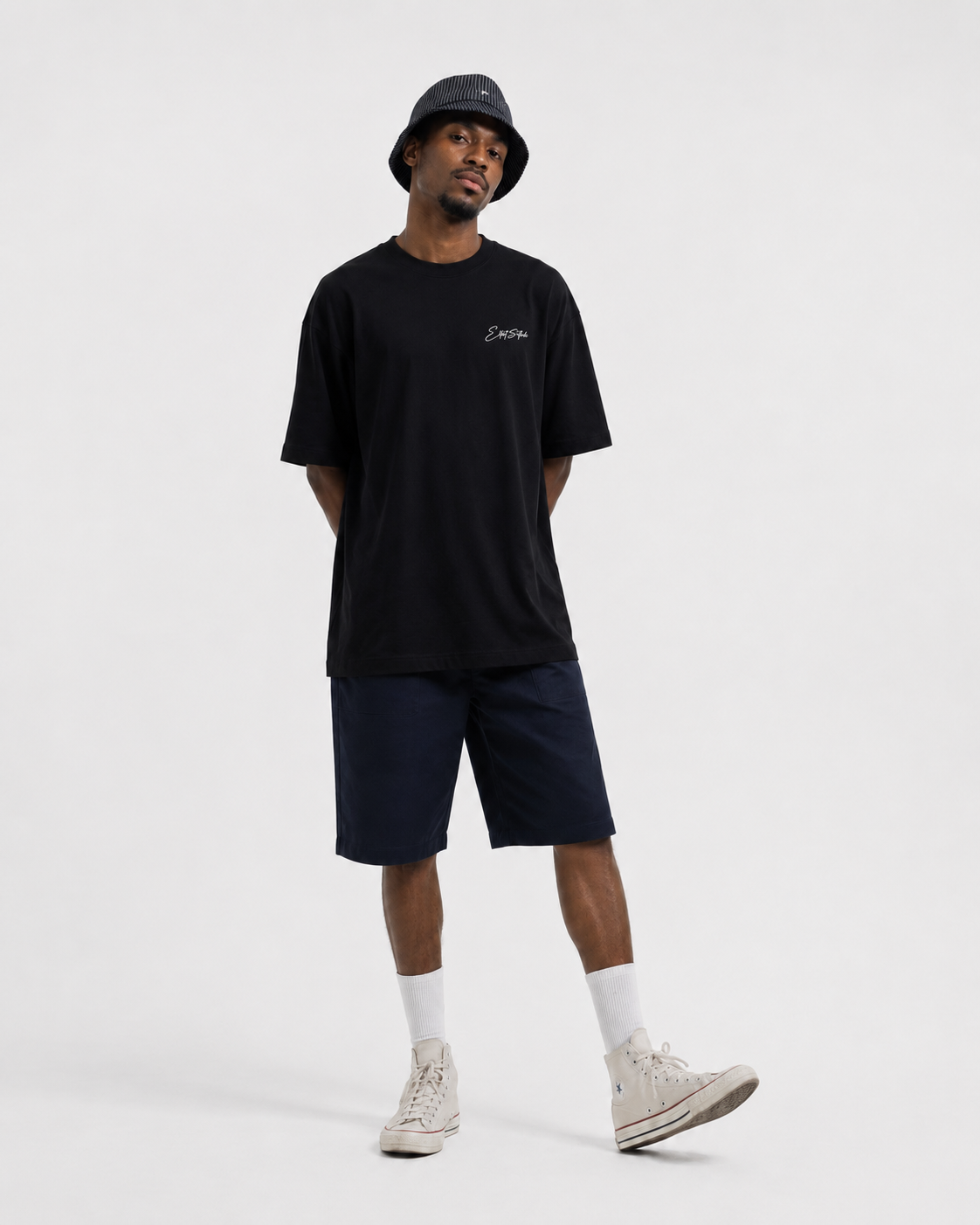 Holy City black T-shirt, front view