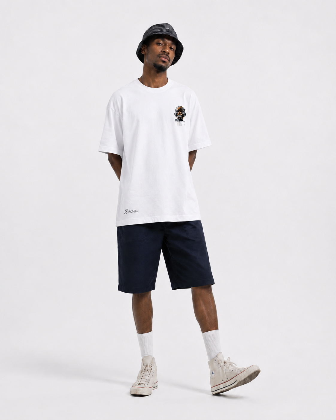 gods-chosen-3-white-model-2 God’s Chosen 3 white T-shirt — reverse view