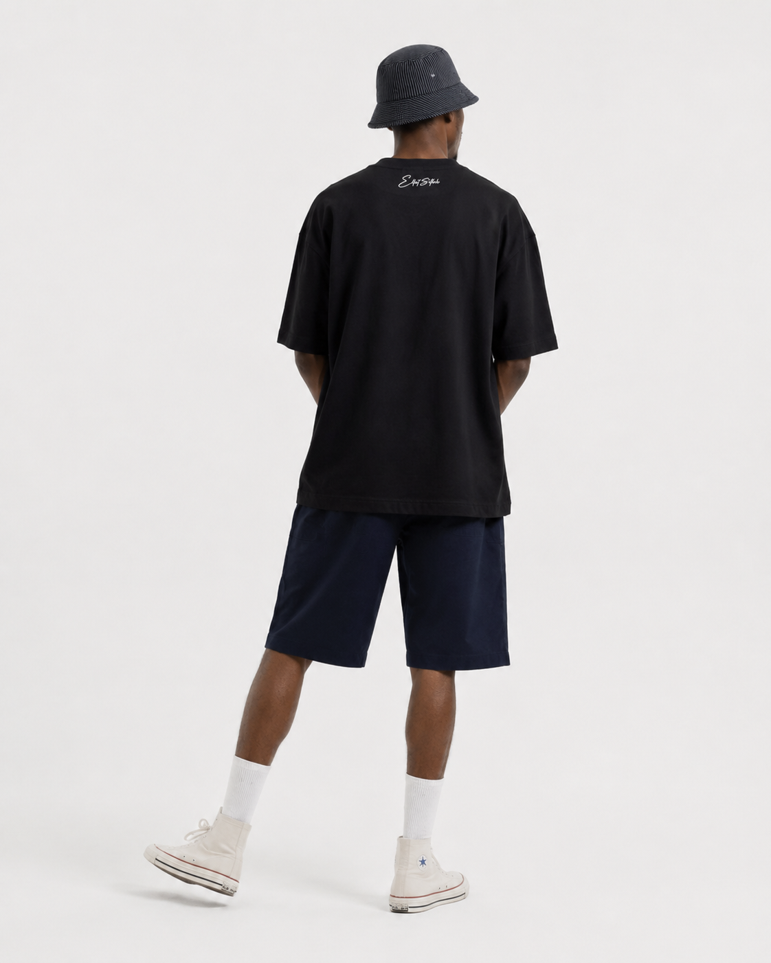 Just Do Art T-Shirt — Back Just Do Art black T-shirt, back view