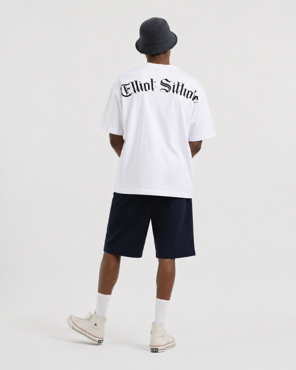 young-king-white-lettering-back-model Young King white T-shirt, lettering back